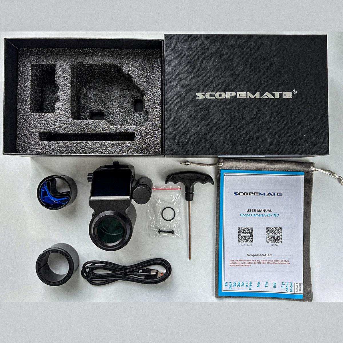 ScopeMate S28-TSC Max 52mm with Touchscreen 4K Scope Camera for PRS Shooters and Hunters
